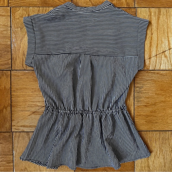 Striped Peplum Top - Picture 2 of 4